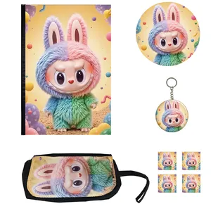 بسته لوازم تحریر مدل لبوبو کیوت مجموعه 8 عددی