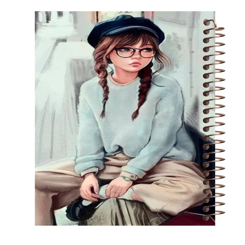 دفتر نقاشی طرح دختر کد B212
