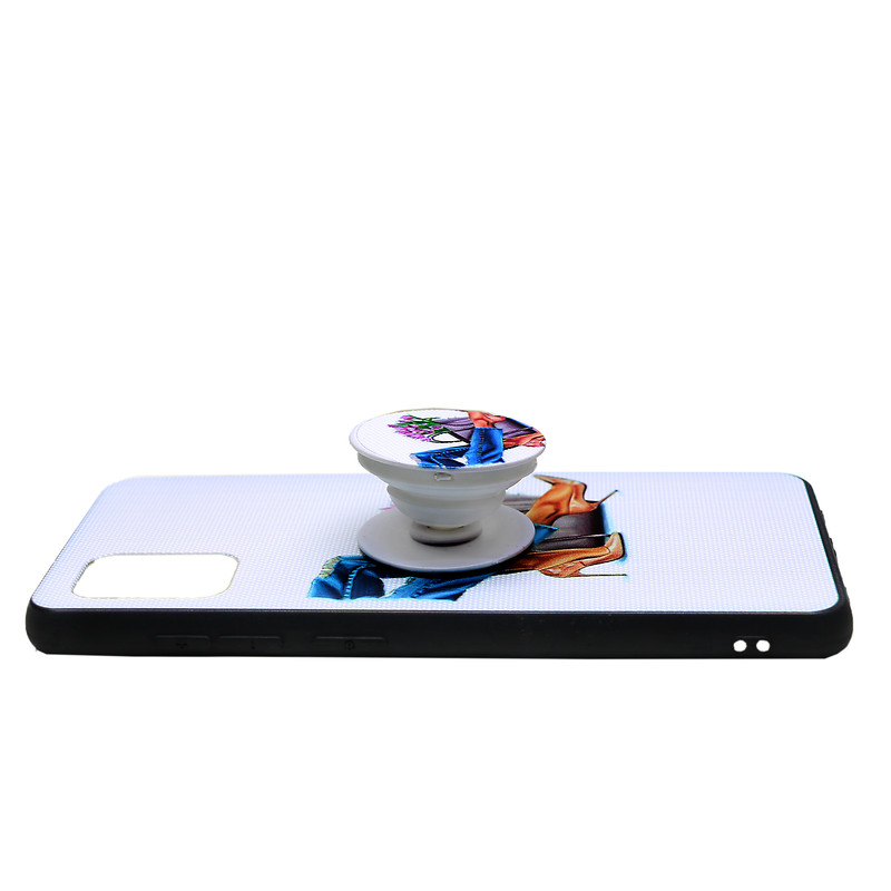 کاور طرح کیف و کفش مدل KTP-017 مناسب برای گوشی موبایل سامسونگ Galaxy A31 به همراه پایه نگهدارنده