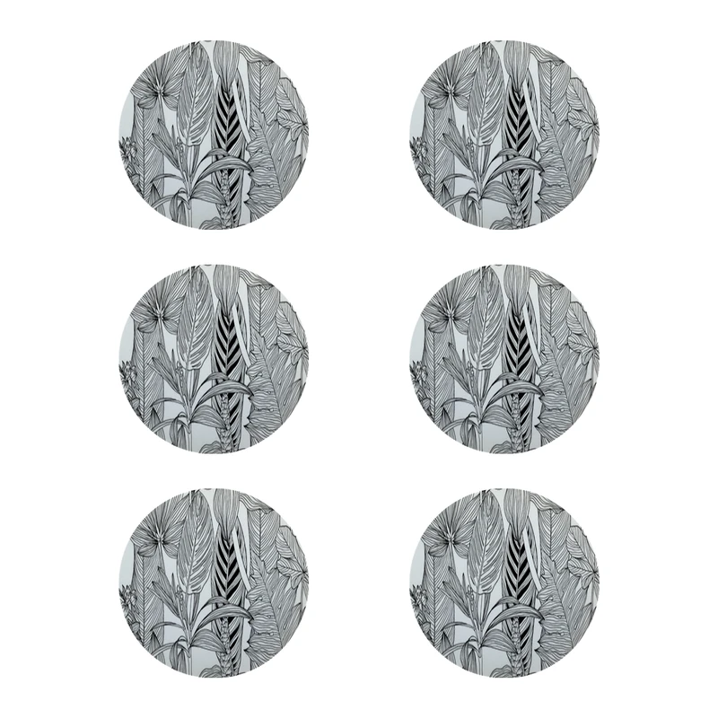 زیر لیوانی طرح برگ کد 8135 بسته 6 عددی