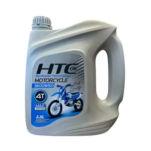 روغن موتور سیکلت تمام سنتتیک اچ تی سی مدل SN 10W-50 حجم 3.5 لیتر