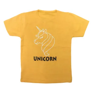 تی شرت بچگانه مدل یونیکورن رنگ زرد