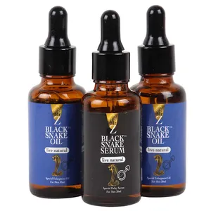 پک 3 در1 آقایان روغن حجم دهنده و سفت کننده بهمراه سرم تاخیری مدل Black Snack حجم 150 میلی لیتر