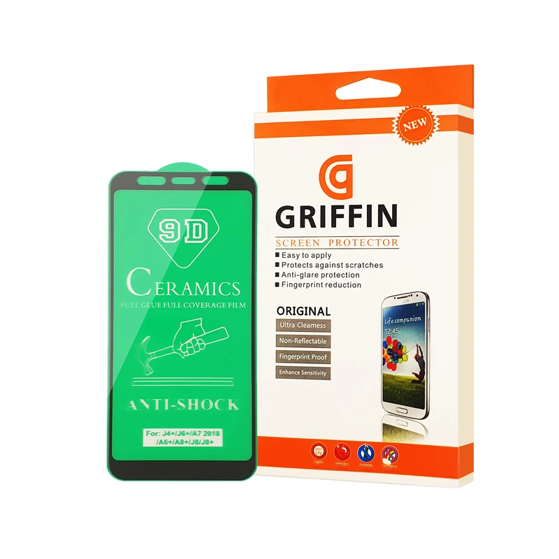 محافظ صفحه نمایش سرامیکی گریفین مدل FLCRG GN pl مناسب برای گوشی موبایل سامسونگ Galaxy A8 Plus