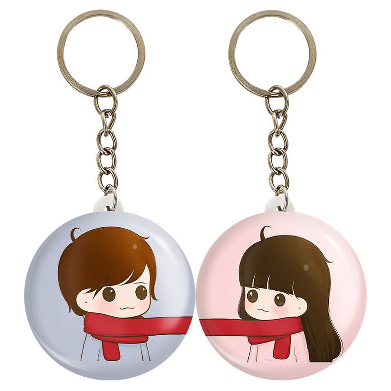 جاکلیدی خندالو مدل عاشقانه Love کد A27 مجموعه 2 عددی جاکلیدی خندالو مدل عاشقانه Love کد A27 مجموعه 2 عددی