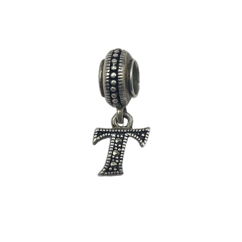 آویز گردنبند نقره زنانه پاندورا مدل Letter T pendant 65402