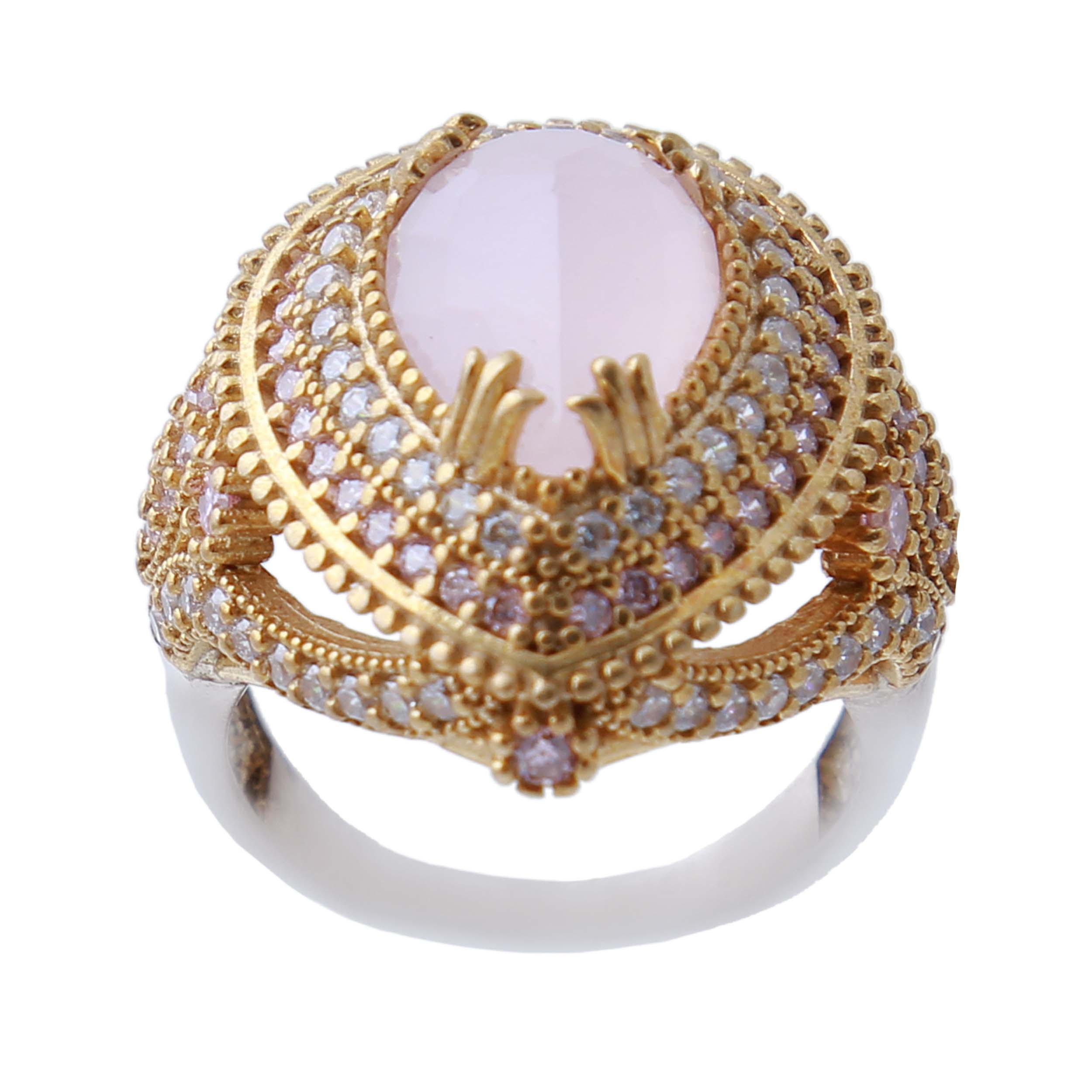 انگشتر نقره زنانه بازرگانی میلادی مدل عربی کد AWR_700