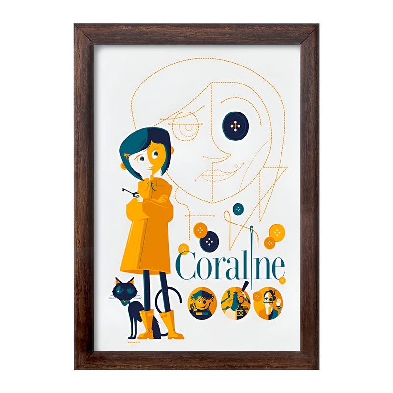 تابلو خندالو طرح کورالین (Coraline) کد F6801