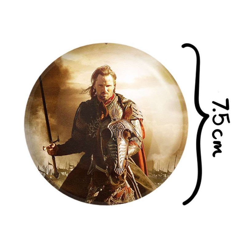 آینه جیبی خندالو طرح آراگورن ارباب حلقه ها  Lord of the Rings  کد 4762