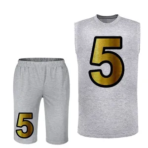 ست تاپ و شلوارک مردانه مدل 5 کد 229 رنگ طوسی