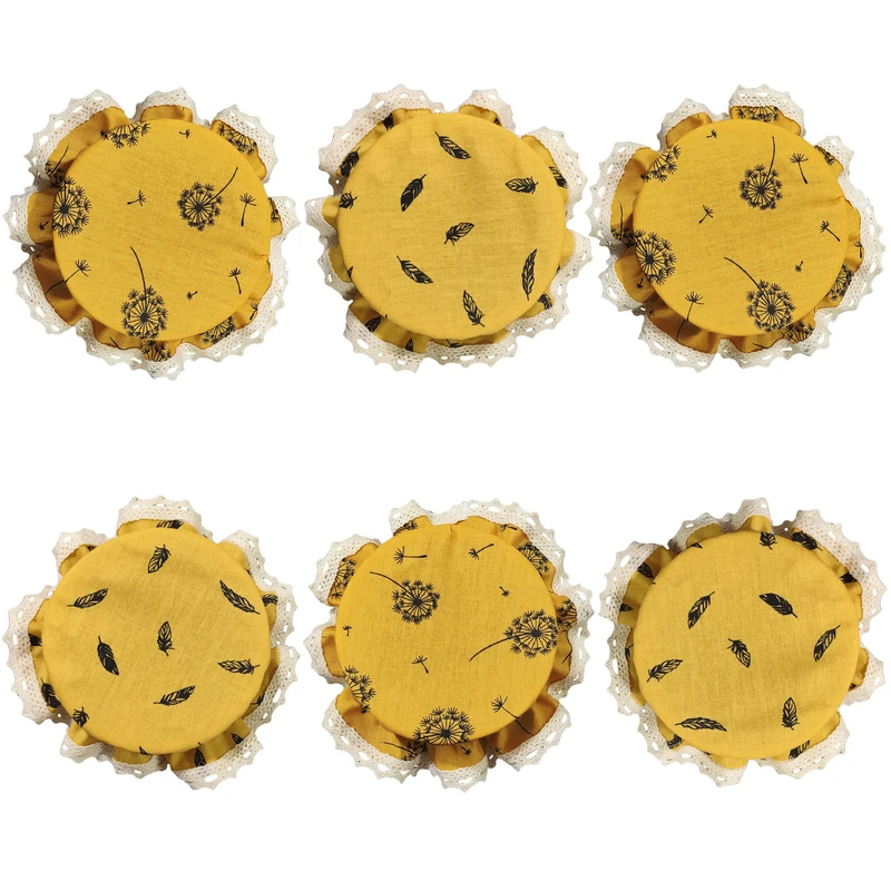   سر بطری و شیشه آشپزخانه 6 پارچه منسوجات خسروشاهی برتر طرح پرواز قاصدک کد SSH22