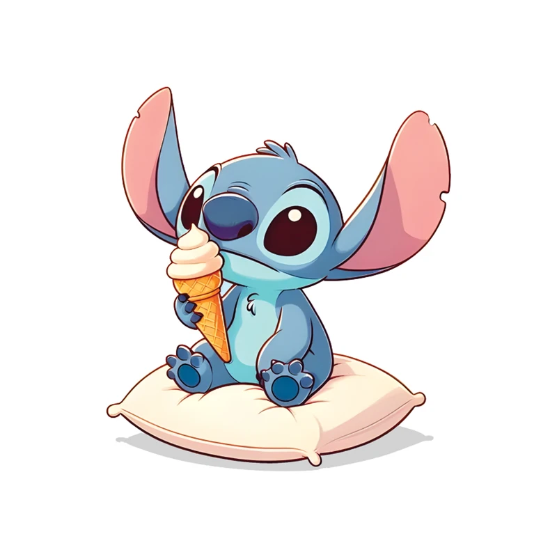 استیکر لپ تاپ مدل ژله ای طرح استیچ کد STJ1017