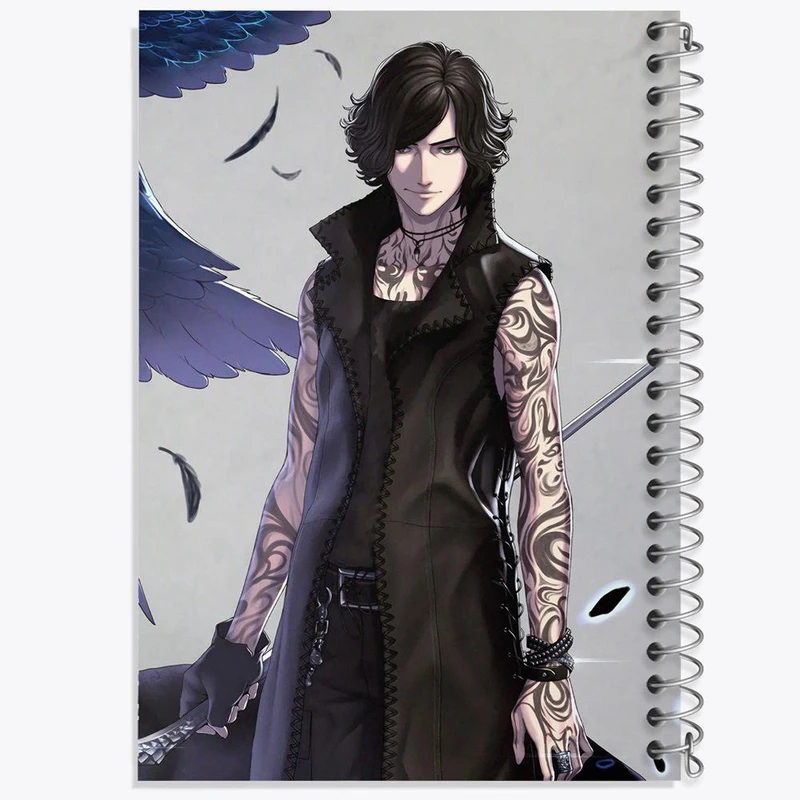 دفتر نقاشی 50 برگ خندالو مدل بازی دویل می کرای Devil May Cry کد 30216