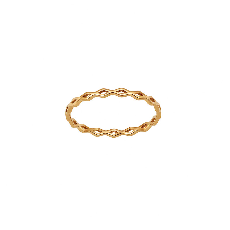 انگشتر طلا 18 عیار زنانه زرلاین مدل مینیمال کد R-200148 سایز 55