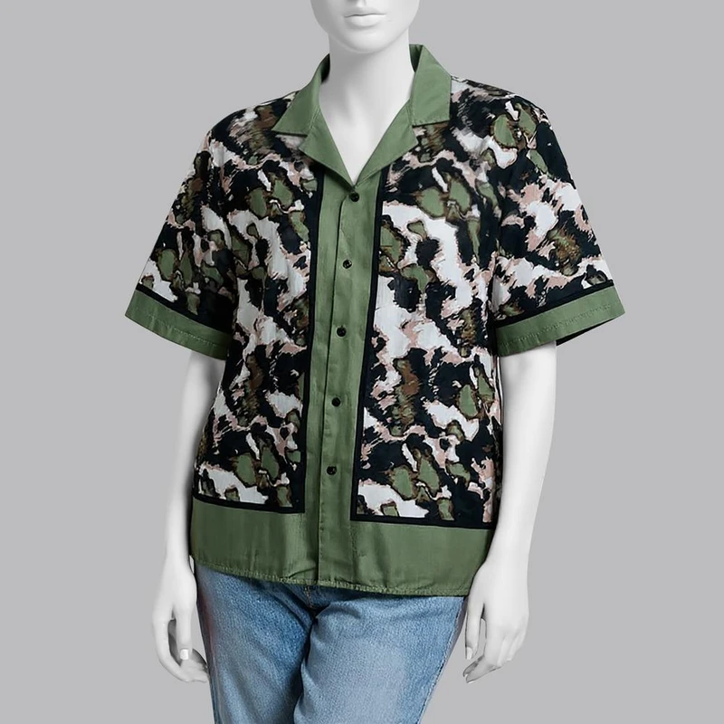 شومیز آستین کوتاه یقه برگردان زنانه مدل زندگی