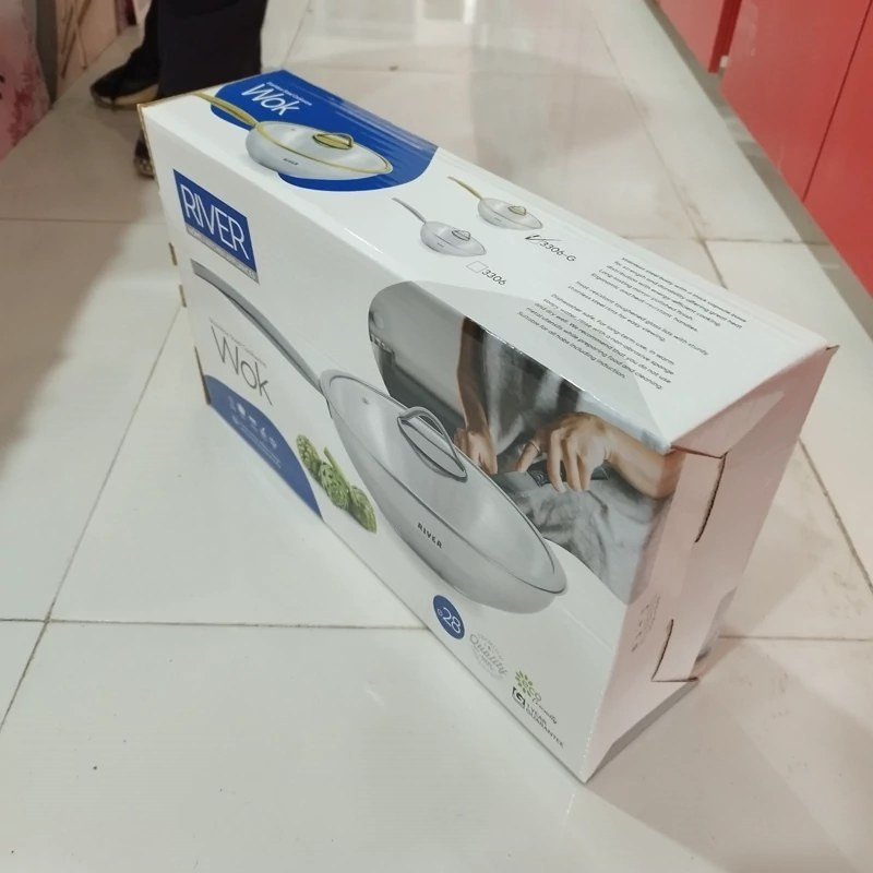  تابه ووک استیل ریور مدل سیلور کد TP3305 سایز 32