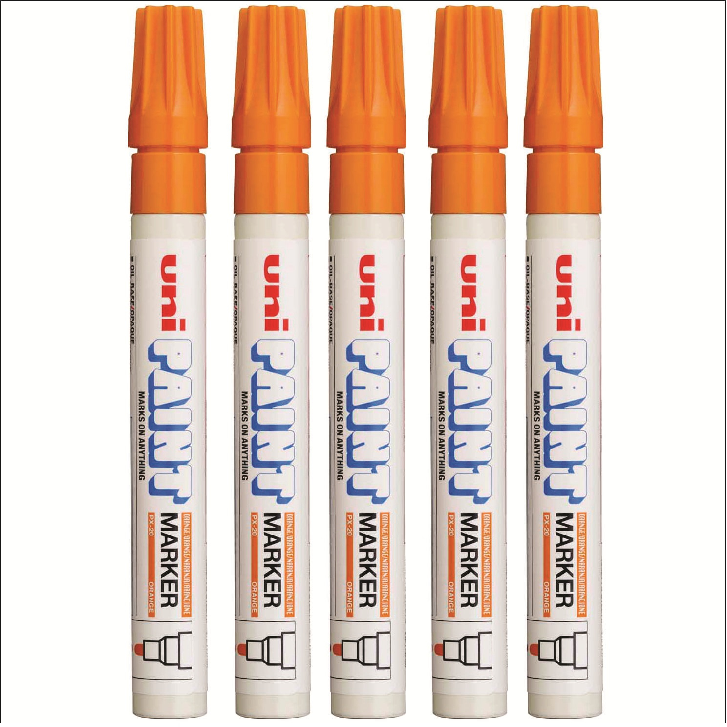 ماژیک چند منظوره یونی بال مدل PX-20 بسته 5 عددی