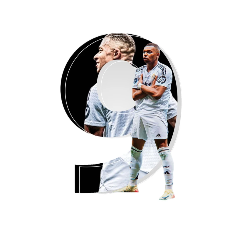 استیکر پارچه و لباس پاد آفرین مدل فوتبالی کیلیان امباپه کد 4008