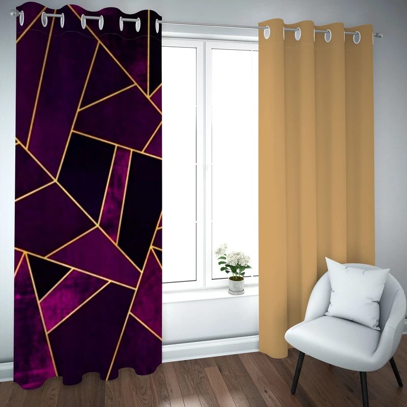 پرده مدل چاپی هازان سایز 300×150 سانتی متر 