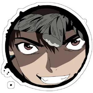 استیکر لپ تاپ مدل Dr Stone - Chrome Smile Confident