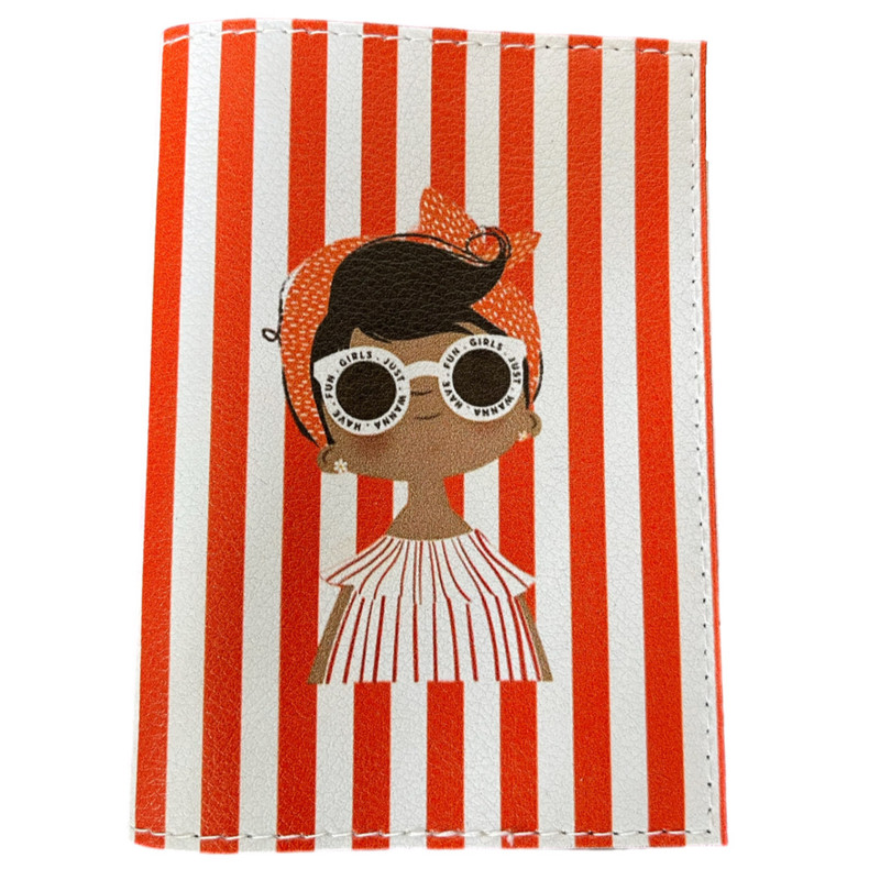 جلد شناسنامه زنانه مدل دختر کد chonor_hi hi