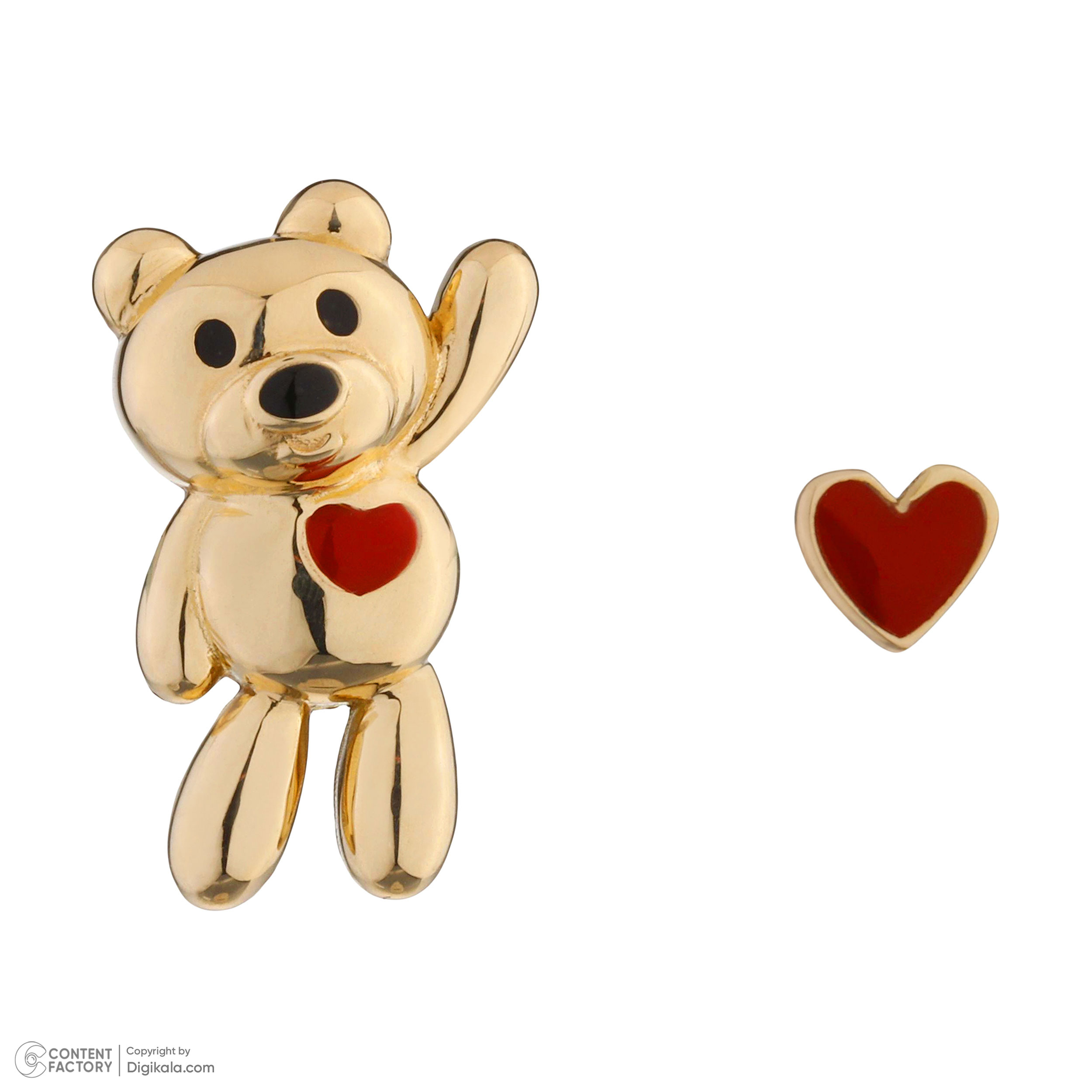 گوشواره طلا 18 عیار زنانه درریس مدل gs1543