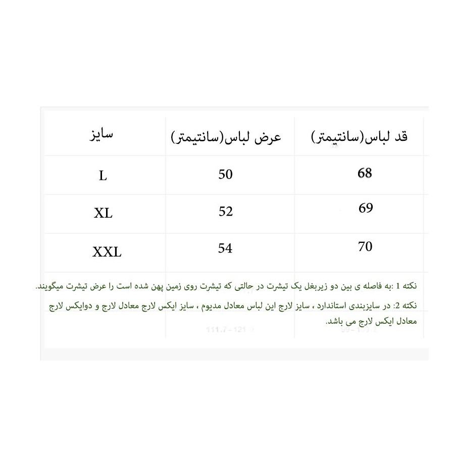 تی شرت آستین کوتاه مردانه طرح متن شعر کد T209