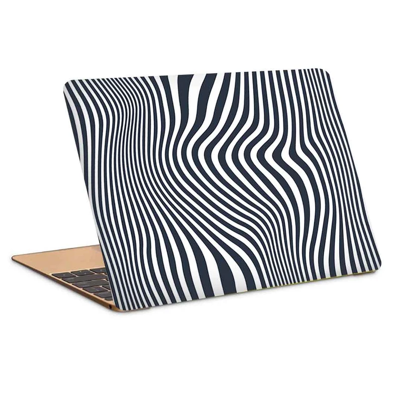 استیکر لپ تاپ طرح zig zag diagonal lines waveکد c-1054مناسب برای لپ تاپ 15.6 اینچ