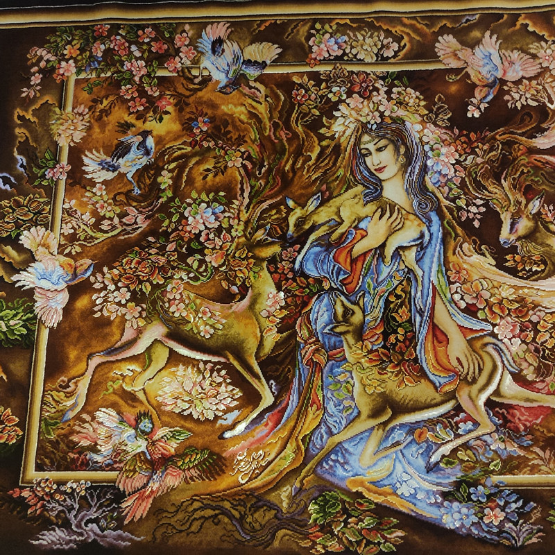 تابلو فرش دستبافت مدل گرمای عشق 157