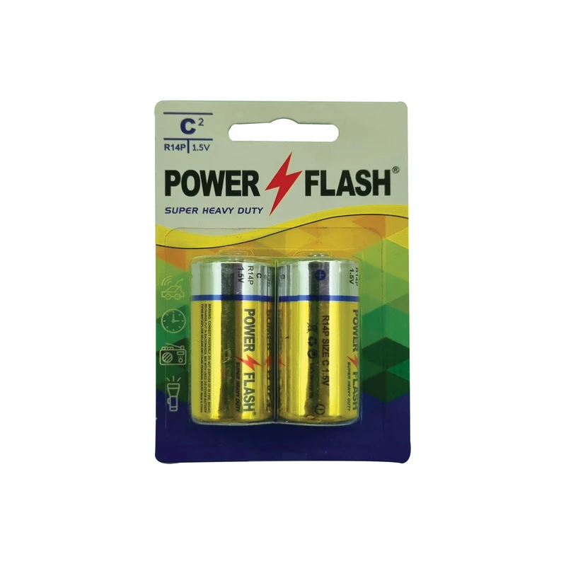 باتری متوسط پاورفلش مدل Super Heavy Duty بسته ۲عددی