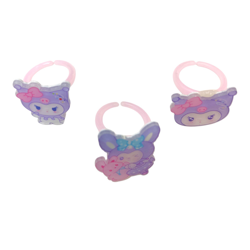 انگشتر دخترانه مدل  کرومی کد VENUS-BASTEKOR01 بسته 3 عددی