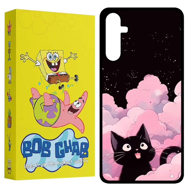 کاور باب قاب طرح گربه مدل BCPA34 مناسب برای گوشی موبایل سامسونگ Galaxy A34 5G