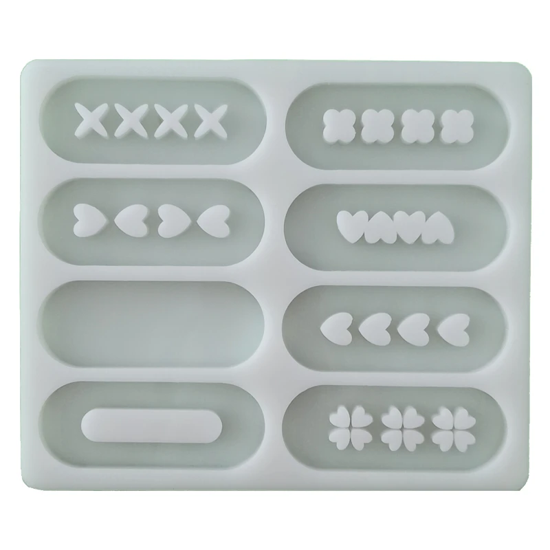 قالب رزین مدل گیره مو طرح بیضی کد G-BZ1