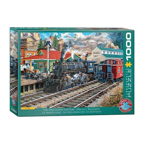 پازل 1000 تکه یوروگرافیکس پازلز مدل The Old Depot Station كد 5876 مناسب نوجوان و بزرگسال