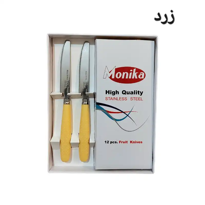 کارد میوه خوری مونیکا مدل Stainless Steel مجموعه 12 عددی