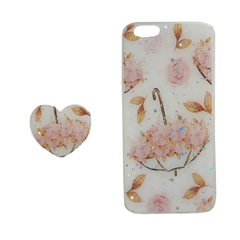 کاور مدل 6n مناسب برای گوشی موبایل اپل iphone 6 به همراه پاپ سوکت