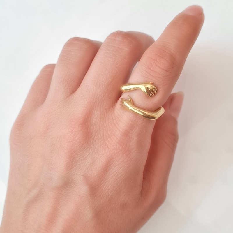 انگشتر زنانه مدل آغوش1