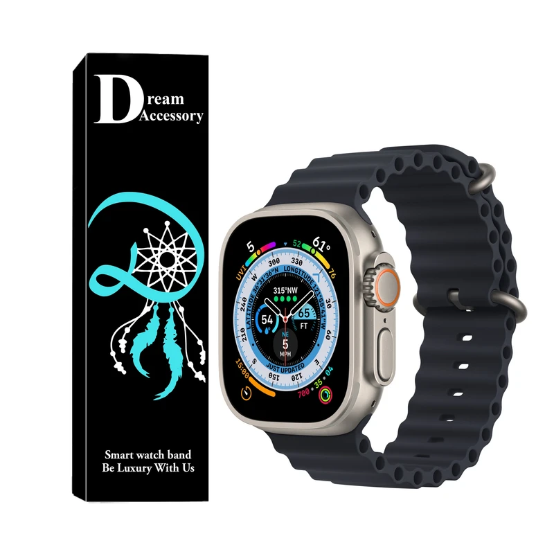 بند دریم مدل Ocean Style مناسب برای اپل واچ سری 8 45 میلیمتری