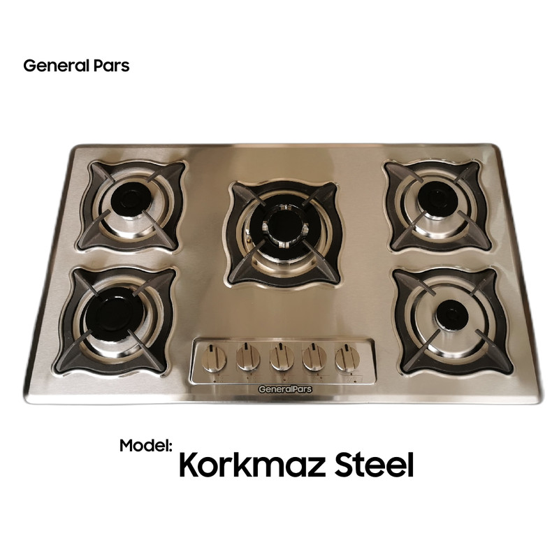 اجاق گاز صفحه ای جنرال پارس مدل Korkmaz Steel