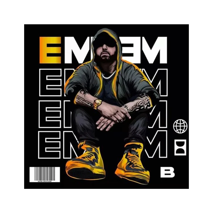 استیکر پارچه و لباس پاد آفرین مدل امینم کد 4393