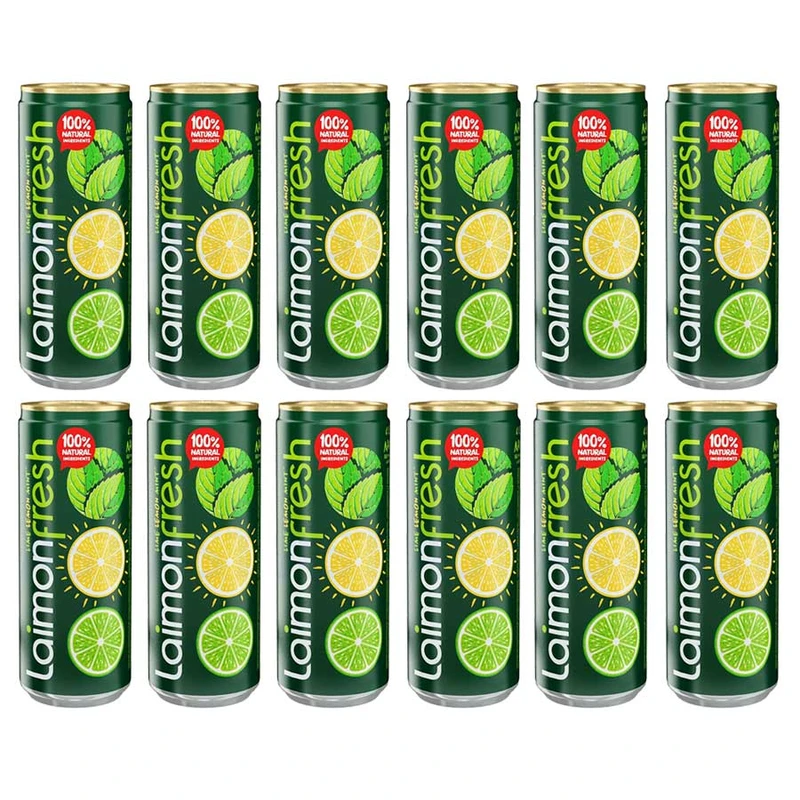نوشیدنی گازدار با طعم لیموناد لایمون فرش - 330 میلی لیتر بسته 12 عددی