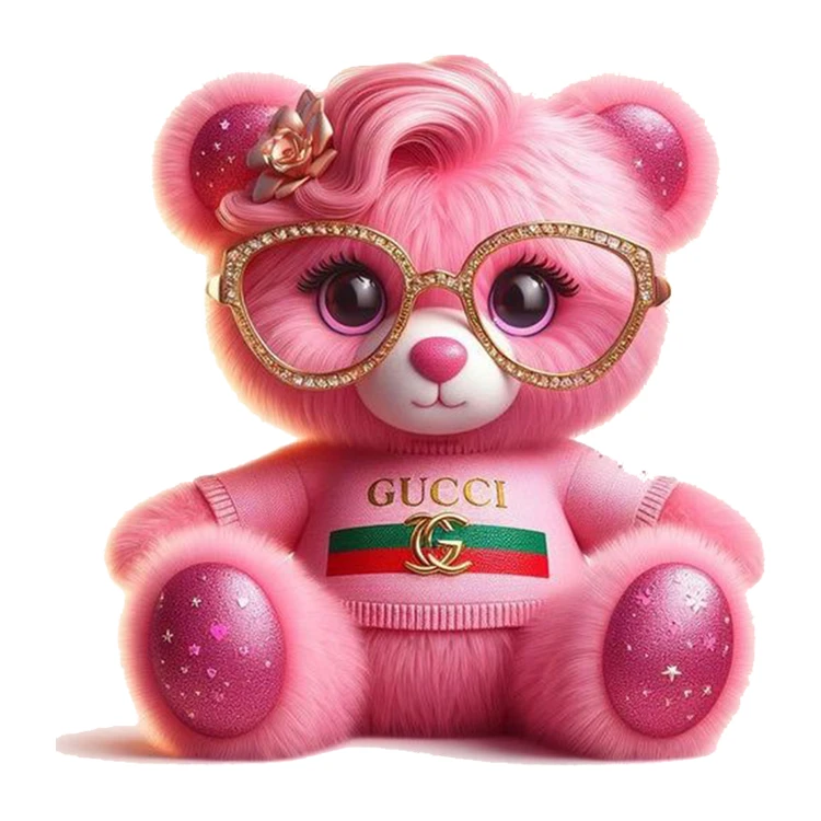 استیکر پارچه و لباس پاد آفرین مدل خرسی دخترانه کد 1348