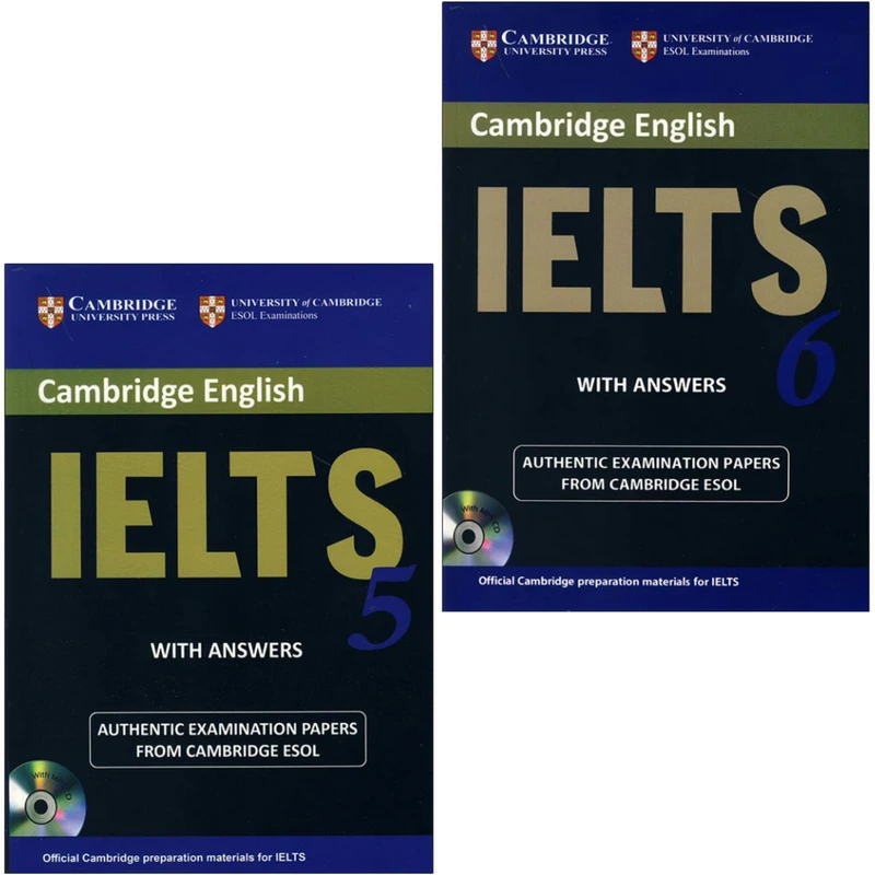 کتاب IELTS Cambridge اثرجمعی از نویسندگان انتشارات دانشگاه کمبریج 2 جلدی
