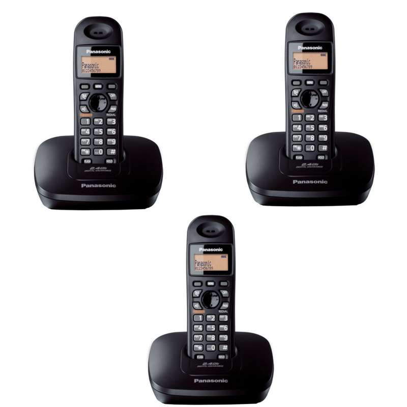 تلفن پاناسونیک مدل KX-TG3611BX بسته 3 عددی تلفن پاناسونیک مدل KX-TG3611BX بسته 3 عددی