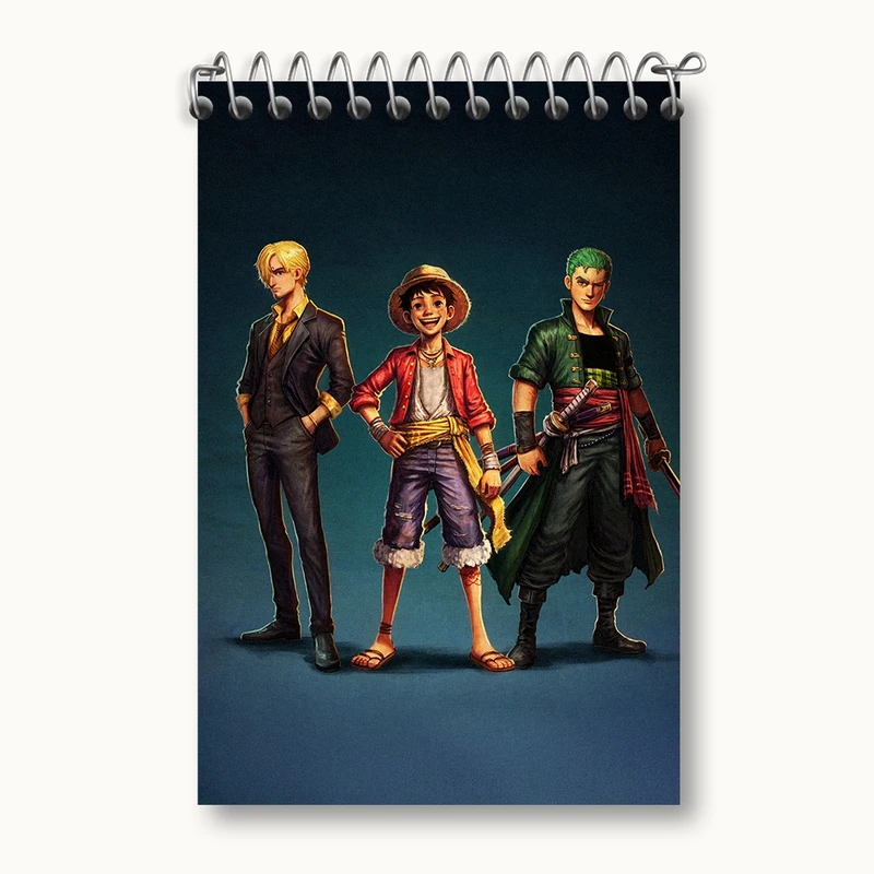 دفتر یادداشت 50 برگ خندالو مدل انیمه وان پیس کد F381