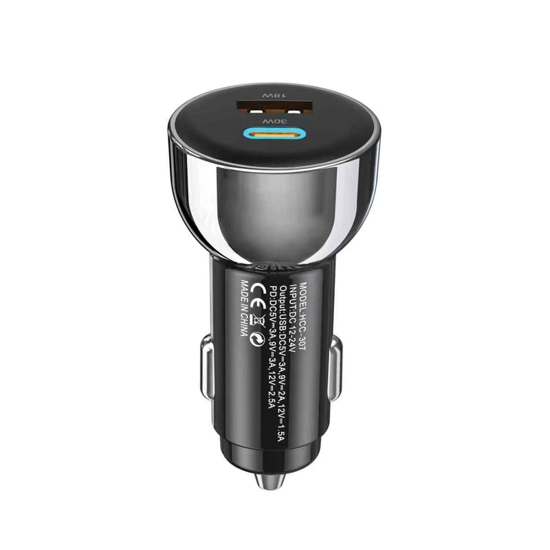 شارژر فندکی 30 وات هیسکا مدل HCC-307