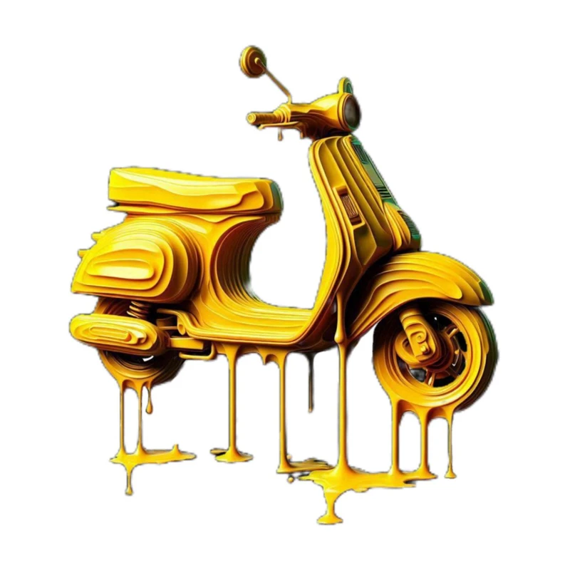 استیکر پارچه و لباس پاد آفرین مدل موتور پا کشتی کد 2298