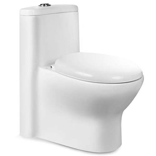 توالت فرنگی زیبا سرام مروارید مدل آرمیدا آنتی باکتریال بیده دار 