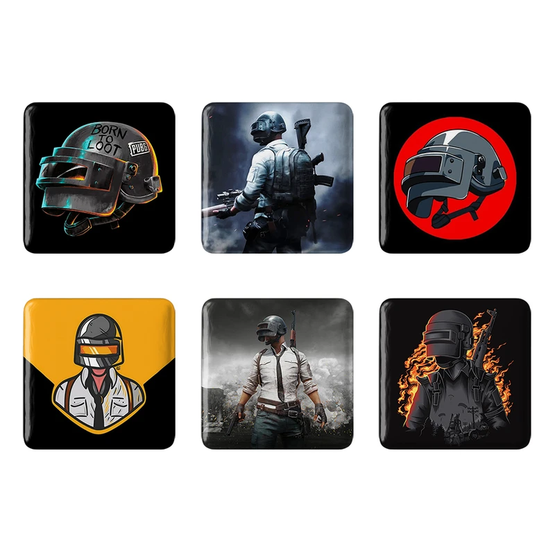 مگنت خندالو مدل پابجی PUBG کد 238B مجموعه 6 عددی
