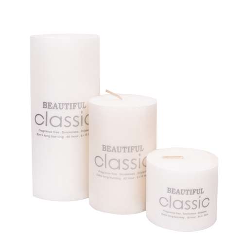 شمع مدل استوانه ای مجموعه سه عددی